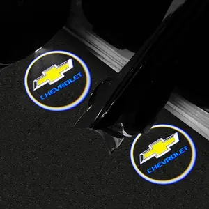 1/2/4pcs Wireless Car Door Lights Projector with HD Car Door Lights LED Projector for Chevrolet Captiva Cruze Spark Colorado Malibu Trax Z71 Aveo Orlando Lacetti Equinox Camaro Cavalier Epica Impala Tracker Nubira Car Door Welcome Light