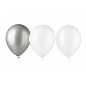 Platinum Assorted 5-Inch Latex Balloons - 25 Pack