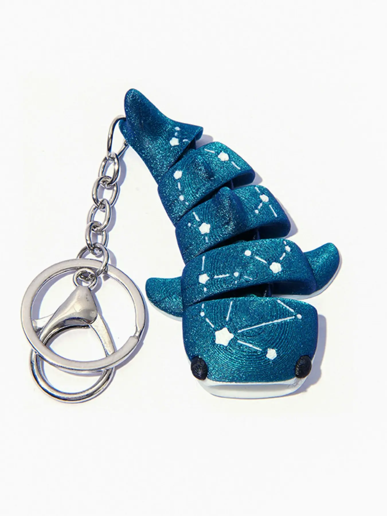 Whale Shark Cute Jointed Toy Bracelet Keychain, Fun Design for Shark Lovers, Perfect Gift for Ocean and Diving Enthusiasts, Ideal for Friends, Key Charms, Key Accessories