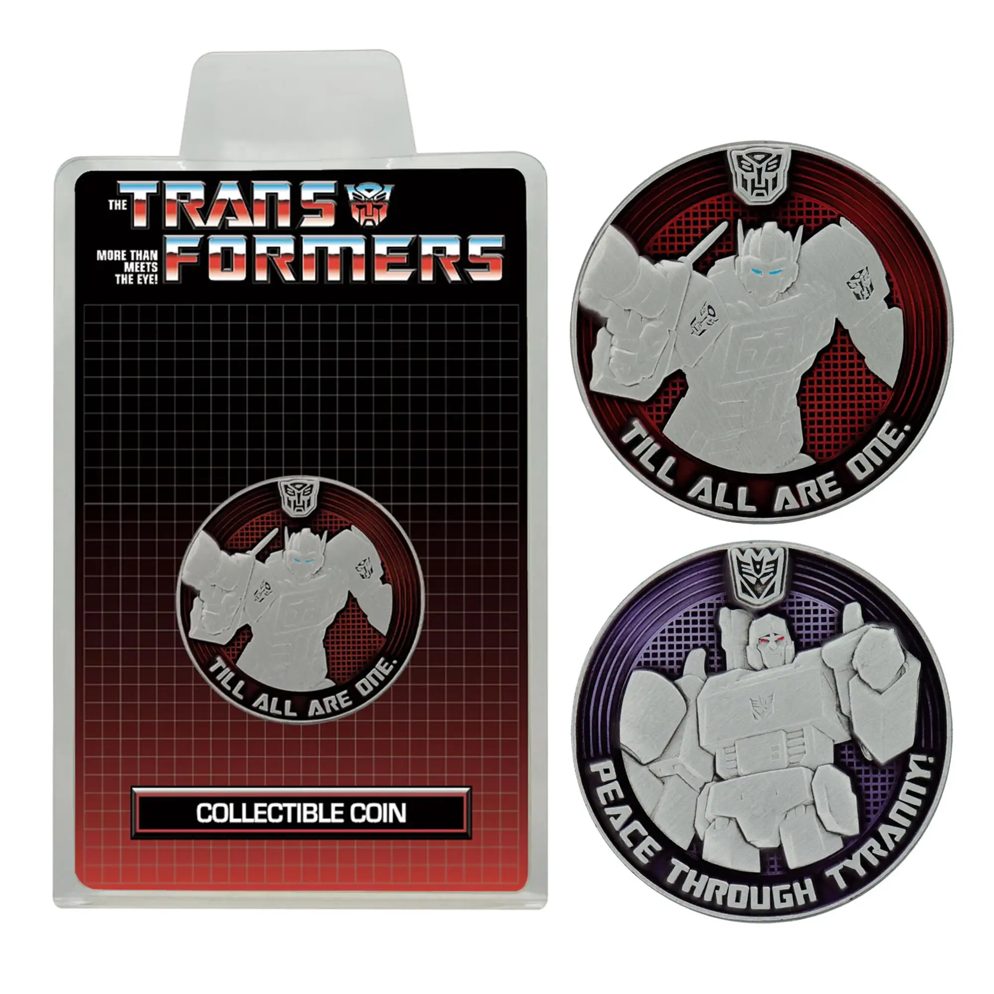 Transformers G1 Autobots vs Decepticons Limited Edition Collectible Coin