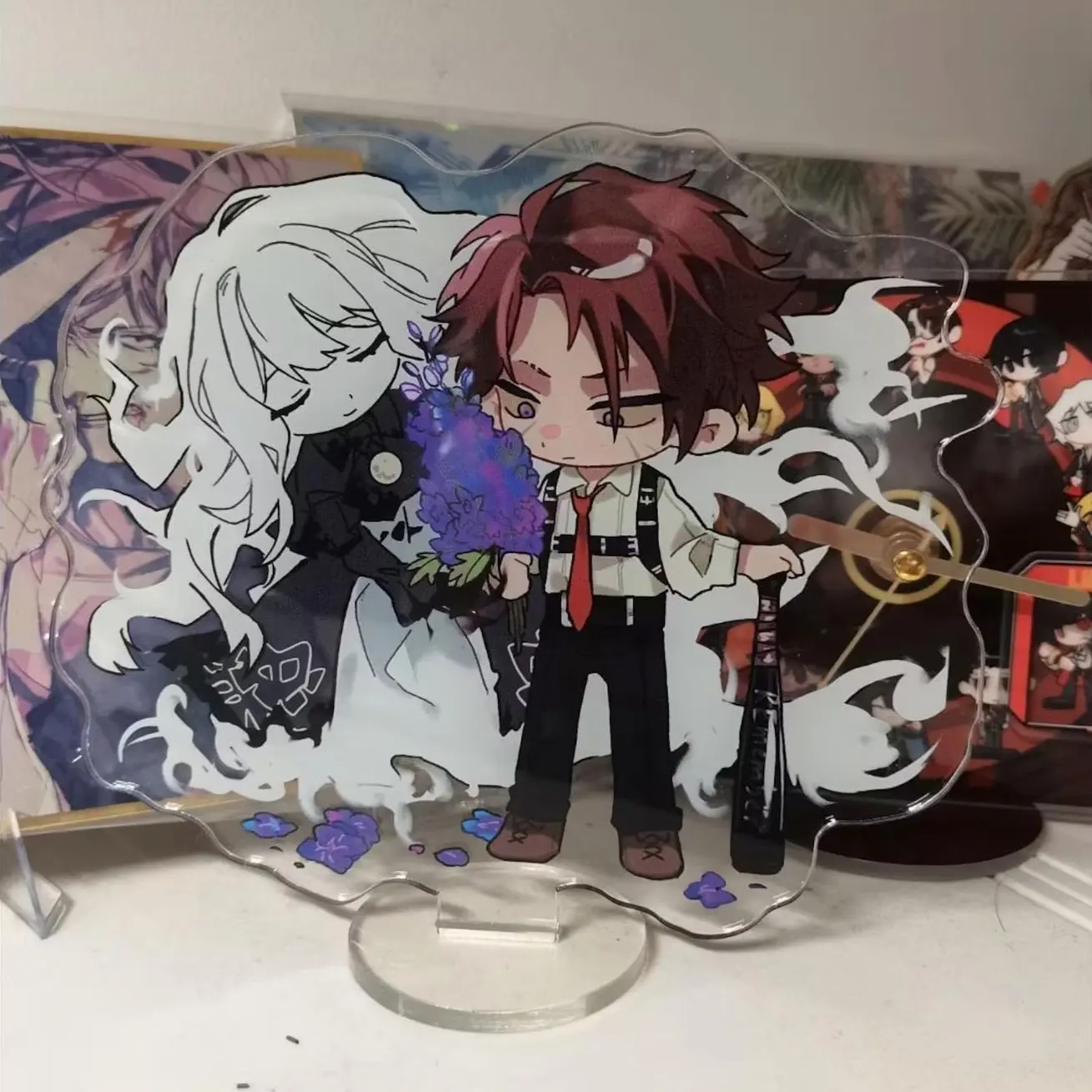 Heathcliff & Catherine Standee, Limbus Company Inspired Badge, Gaming Fan Gift