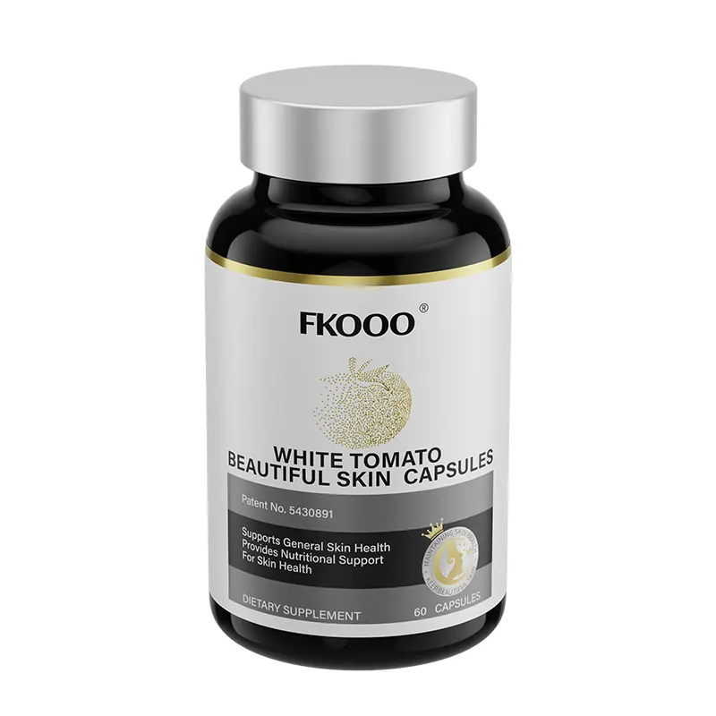 FKOOO White Tomato Brightening Capsules, Natural Ingredients Skin Glowing Healthy Antioxidants Nutritional Supplements with White Tomato Extract, Astaxanthin & Grape Seed