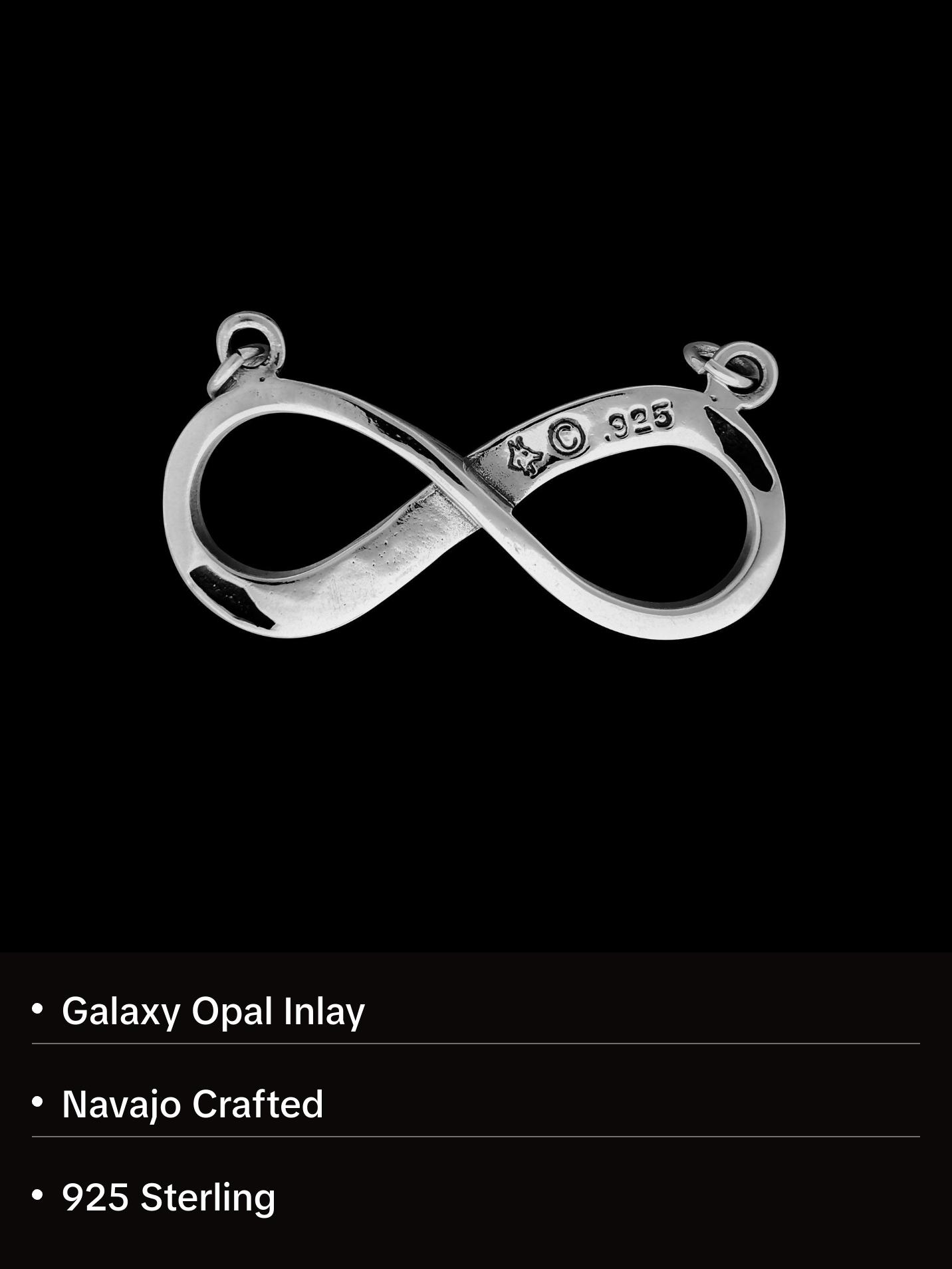 Infinity Necklace, 925 Sterling Silver Pendant, Infinity Pendant, Eternity Necklace, Forever Necklace, Opal Infinity