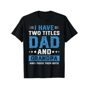 [Father's Day Gift] Dad Grandpa Shirt - Best Grandpa Shirts For Men Fathers Day T-Shirt Graphic Graphic Tees Round Neck Menswear Comfy Tshirt
