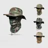 Men's Unisex Bucket Style Hat - Breathable Cooling Sun Protection Cotton Blend Wide-Brim Hat, Adjustable Windproof Drawstring, Packable for Fishing & Outdoor Trips, Fishing-Themed Fashion Accessory, Breathable Outdoor Hat