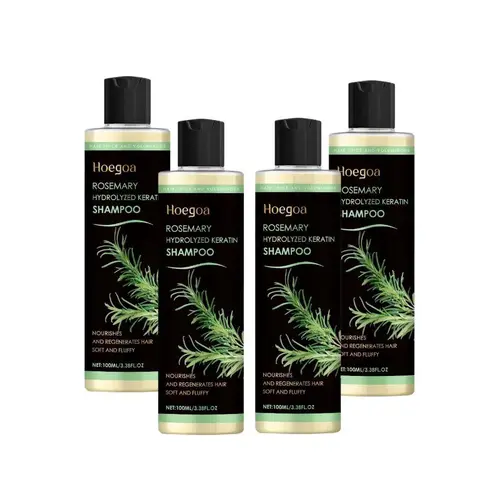 Organic Rosemary Mint Anti-Hair Fall Shampoo - Alcohol-Free, Vegan & Cruelty-Free Haircare Cleanser, Gentle on Hair Thickener, Peppermint-Infused Oil-Control Anti-Dandruff Nourishing Wash for Adults