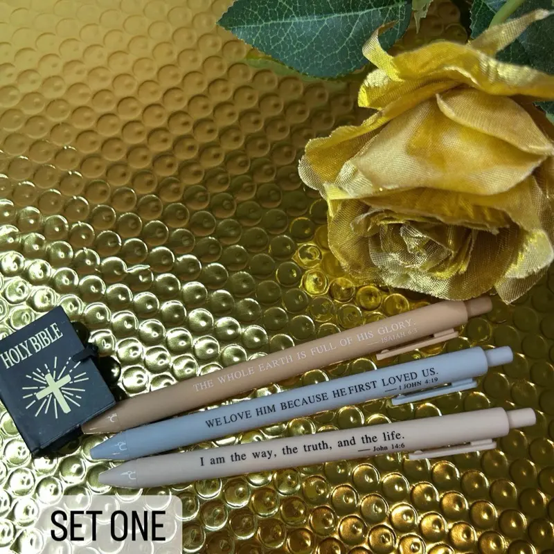 Bible verse gel pen sets