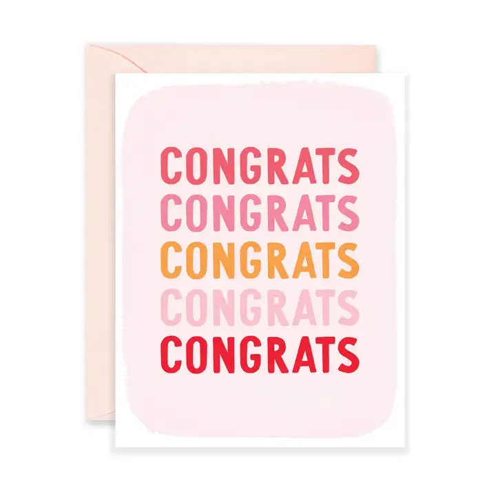 Many Congrats Card