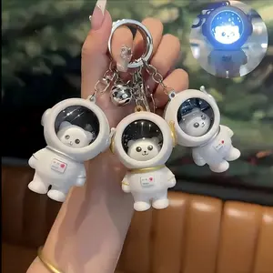Can Talk“iloveyou”Cute Astronaut Keychain with Sunset Light Kawaii Cool Key Chain Holder Fun Space Charms Keychains for Backpacks Hearts, Fun Keychains, Cosmic Style Keychains