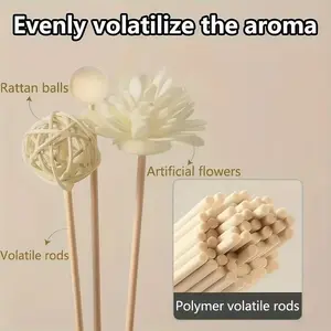 Aromatherapy Diffuser Sticks, Long-Lasting Fragrance, Indoor Use, No Fire Needed, Essential Oil Infused, Home & Office Aroma Enhancer, Home Fragrance Decor, Aroma Scented Floral