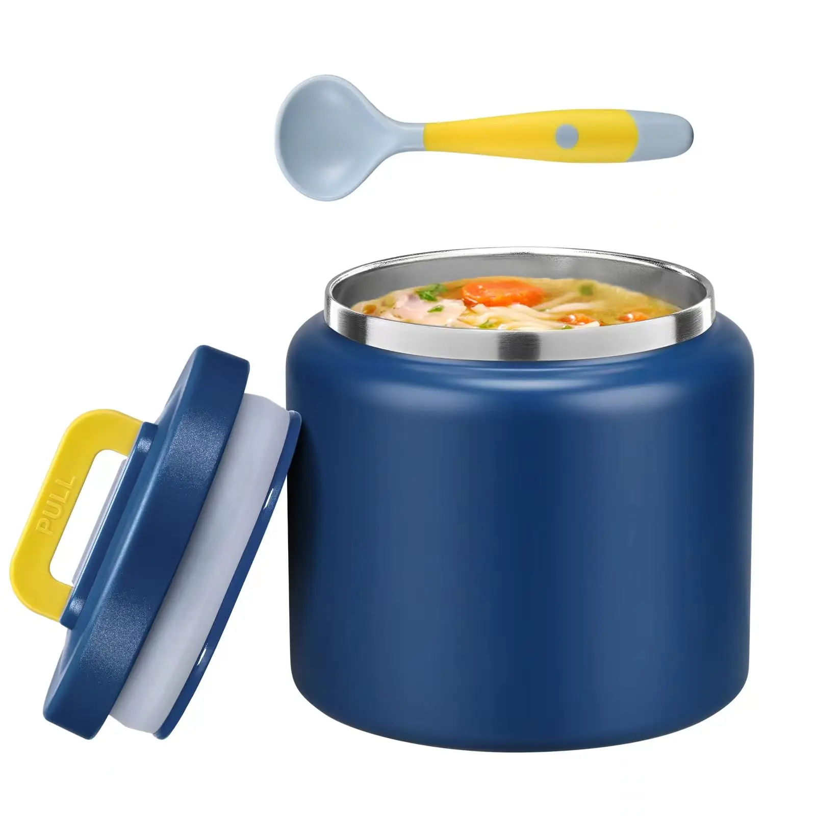 3.5oz Vacuum Insulated Soup Thermo, Leak-Proof Stainless Steel Food Jar for Hot & Cold Meals, Kids Lunch Container & Drinkware Flask for School Travel
