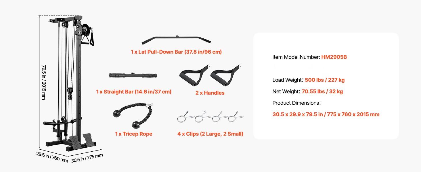 Lat Pulldown Machine, 3-In-1 Row Cable System for Home Gym, 18-Level Height Adjustment, Wall-Mount Design, 500 Lbs Capacity Lat Tower for Full-Body Workouts, Single-Arm Training, Compact, Durable Steel Frame for Home Gyms Lat Pulldown Machine, 3-In-1 Row Cable System for Home Gym, 18-Level Height Adjustment, Wall-Mount Design, 500 Lbs Capacity Lat Tower for Full-Body Workouts, Single-Arm Training, Compact, Durable Steel Frame for Home Gyms