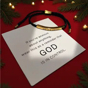 Christmas and Thanksgiving gifts Bracelets GOD IS  CONTROL/Remember who the F you are Elegant Design with Unique Patterns and LettersIN