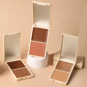 Dual-Effect Contour Palette - All-Day Wear, Suitable for All Skin Tones, Natural Translucent Finish, Highly Pigmented Formula