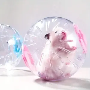 Hamster Exercise Ball Random Style, Transparent Running Wheel for Hamsters and Small Pets, Reduce Boredom Increase Activity