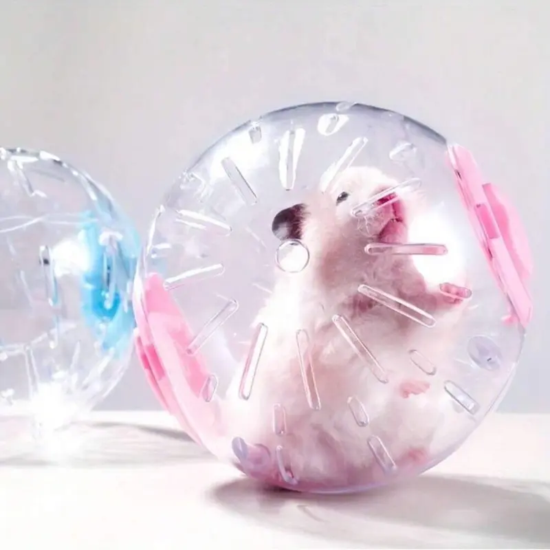 Hamster Exercise Ball Random Style, Transparent Running Wheel for Hamsters and Small Pets, Reduce Boredom Increase Activity