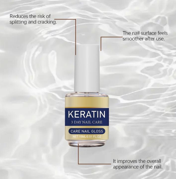 Keratin Amino Acids Strengthener Repair Serum for Brittle Weak Nails - Long Lasting Growth Treatment