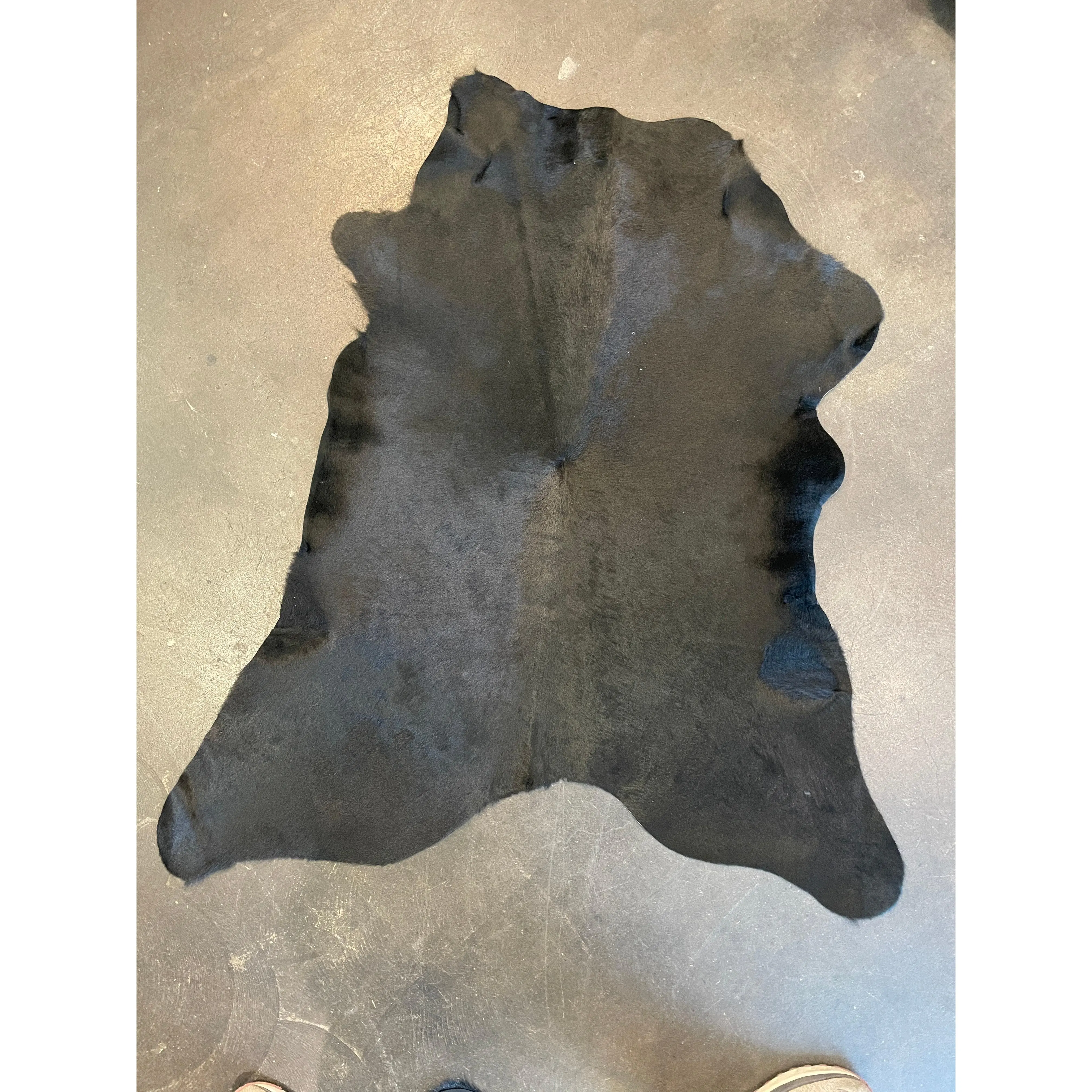 SALE Black #1B Calf Cowhide Rug Cow Hide Skin