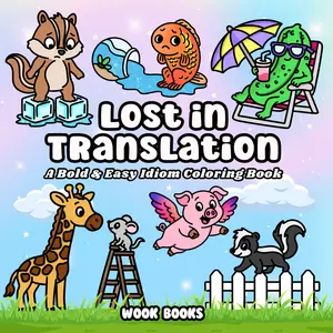 Lost in Translation Coloring Book & Reusable Protective Sheet by Wook Books