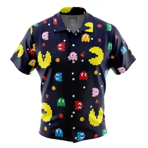 Pac Man Pattern Hawaiian Shirt | Cool Summer Anime Vibes for Men & Fans