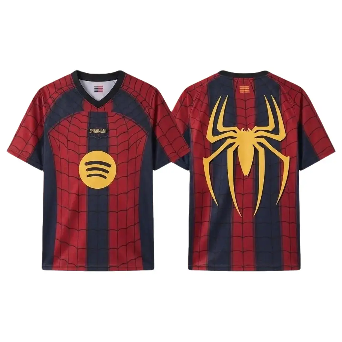 Spider Inspired Soccer Jersey, Graphic Sports Shirt, Short Sleeve Athletic Jersey, Streetwear Football Top, Hero Fan Gift