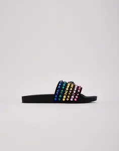 Kids Kurt Geiger Mini Meena Eagle Slides Grade-School