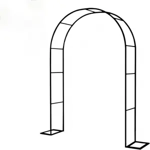 Metal Garden Arch for Climbing Plants  Roses Vines & Grapes | Sturdy Outdoor Decor for Backyard, Patio or Rustic Wedding Arbor! #GardenArch #WeddingDecor