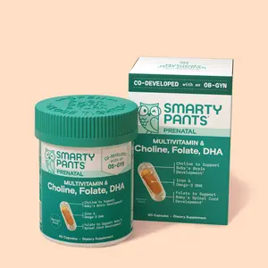 SmartyPants Prenatal Plus Multivitamin Capsules, 60 Count