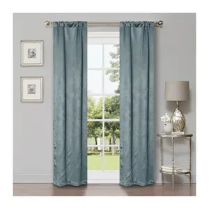 Superior Modern Geometric Waves Blackout Curtain Set, 26X84