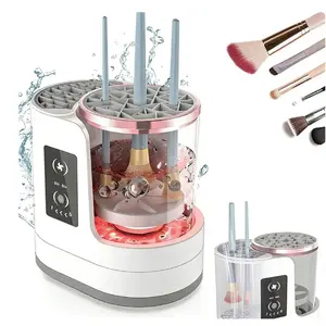 Electric Makeup Brush Cleaner Machine with Makeup Brush Dryer, Portable Automatic Cosmetic Brushes Cleaner Tool, USB Powered Makeup Brush Washer for Beauty Makeup Brush Set, Contour, Eyeshadow.