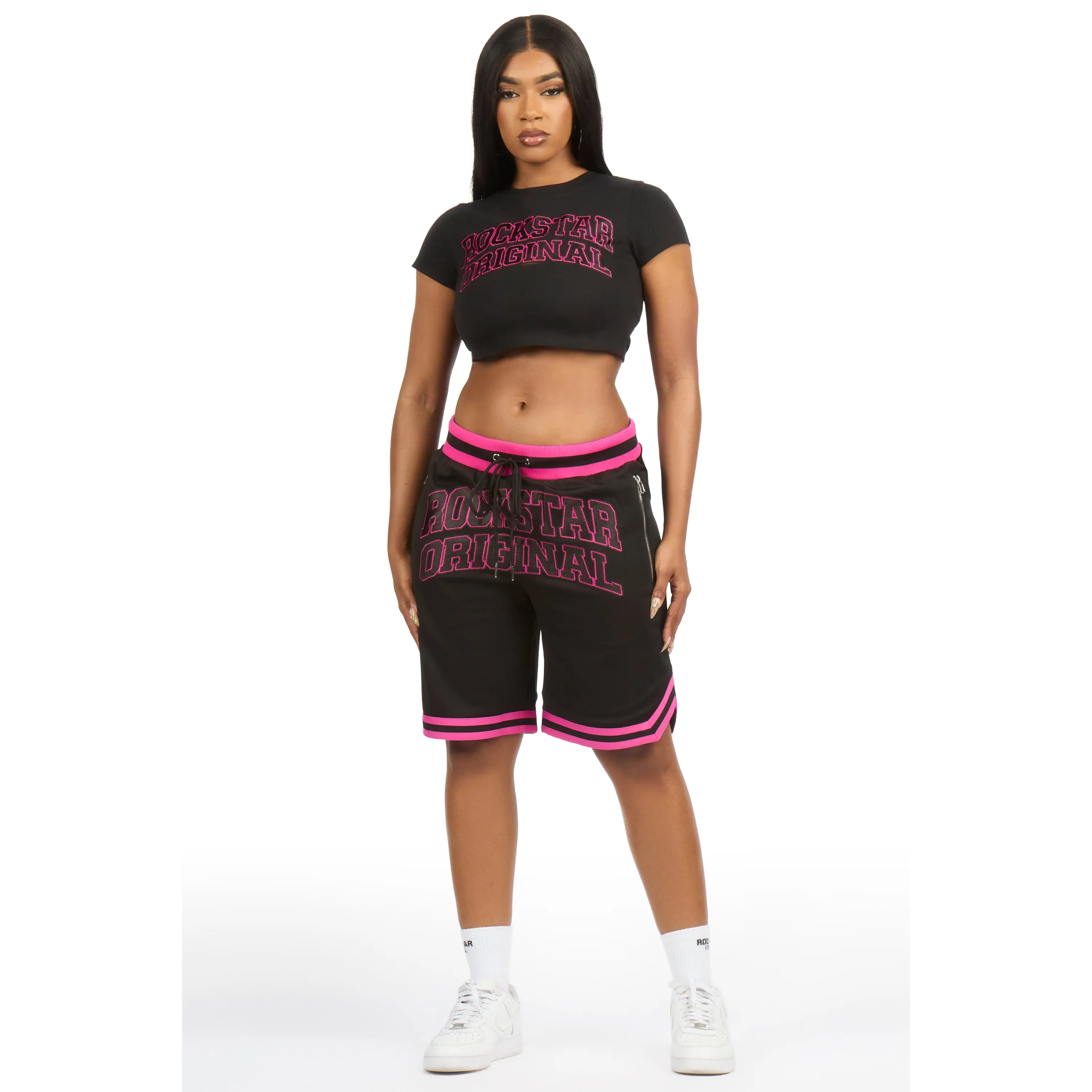 Vanissa Black T-Shirt Short Set