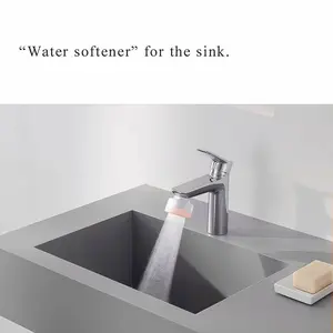 Hard Water Terminator for Bathroom Kitchen, Instant Install Acf Faucet Water Filter, Chlorine Removal, Improves Water Quality