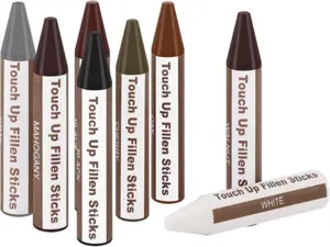 SEISSO Wood Furniture Scratch Repair Filler Sticks, 8 Colors Wax Sticks with Sharpener, Premium Wood Scratch/Dent/Crack/Mark/Stain Cover&Remover, Upgrade Crayons for Floor, Table, Door, Cabinet