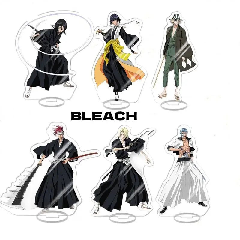 Hot Anime Bleach Figure Kurosaki Ichigo Urahara Kisuke Aizen Sousuke Cosplay Acrylic Stand Model Plate Desk Decor Standing Sign