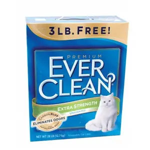 212 MAIN Clorox Petcare Ever Clean Extra Strength Litter, 25 lb, 71213-60417, Maximum Clumping Power, Odor Elimination, Unscented