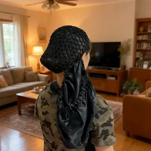 Women's 2-In-1 Wrap Cap Bonnet, Elastic Roll-Up Hat, Lightweight Portable Design, Suitable for Most Head Sizes, Quick Hair Styling Tool