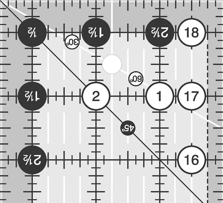 Creative Grids 3 1/2" x 18 1/2" Rectangle Ruler CGR318