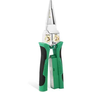 Wire Stripper Twister 8-in-1 with Voltage Tester, Cable Cutters & Crimper for 10-18 AWG Electrician Tools, Compact Design for Efficient Cutting & Stripping