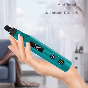 Blue/Black Electric Grinding Pen Set, Rechargeable Speed Adjustable Carving Pen, Multi functional Polishing and Grinding Machine, Precision Carving/Metal Processing/DIY Craft Artifact