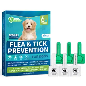 Woyamay Flea & Tick Prevention for Small Dogs 6-Month Supply Topical Fast-Acting Treatment Drops for Dogs Up to 22 lbs Vet-Recommended TikTokShopHolidayHaul