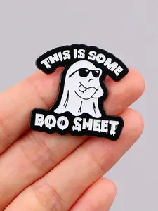 Vibrant Enamel Ghost Pin Badge - Durable Zinc Alloy Metal, Durable Metal Pins, Humorous Boo Sheet Design, Backpack & Clothing Accessory, Long-Lasting Lapel Pin for Men & Women, Gift Idea for Humor & Novelty Jewelry Enthusiasts, Halloween Party Accessory