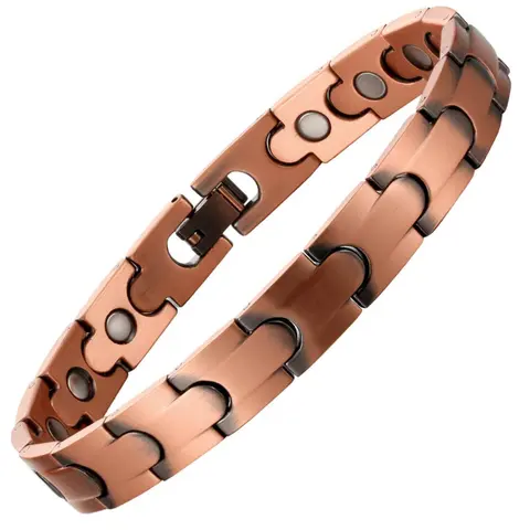 Copper Magnetic Bracelet, Copper Metal Bracelet, Adjustable Link Bracelet, Minimalist Adjustable Bracelet, Simple Style Decoration, Fashion Bracelets, Fashion Accessories for Men & Women