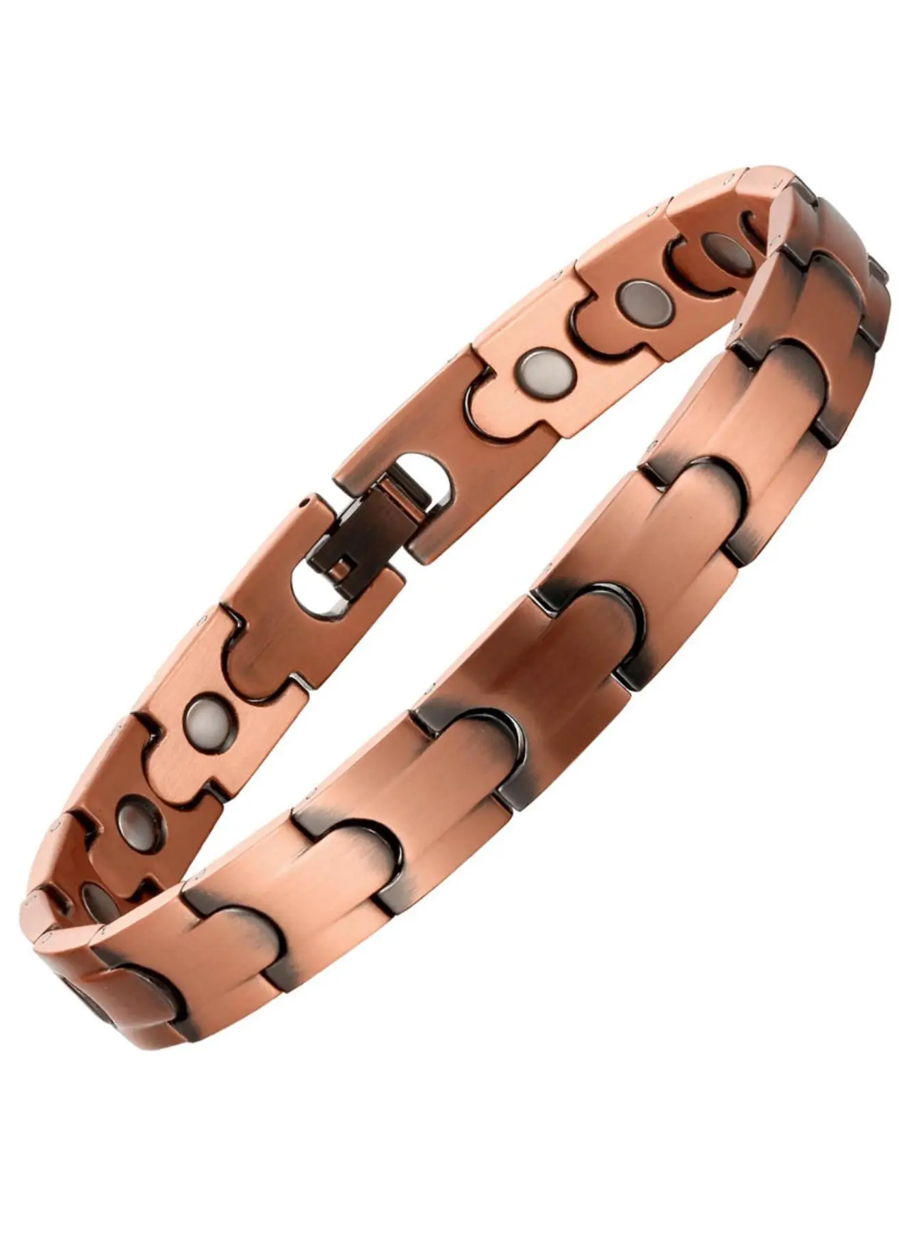 Copper Magnetic Bracelet, Adjustable Link Bracelet, Simple Style Decoration, Fashion Accessories for Men & Women
