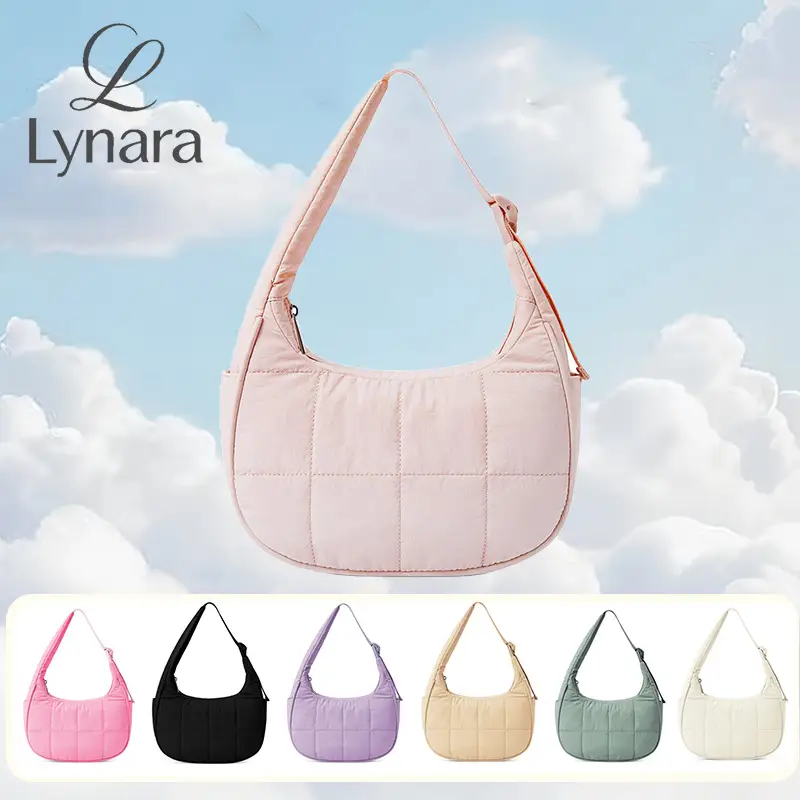 Women's Solid Color Quilted Shoulder Bag,Fashionable Large Capacity Underarm Bag for DailyUsed,Casual Trendy Versatile High-quality DailyCommuting Bag