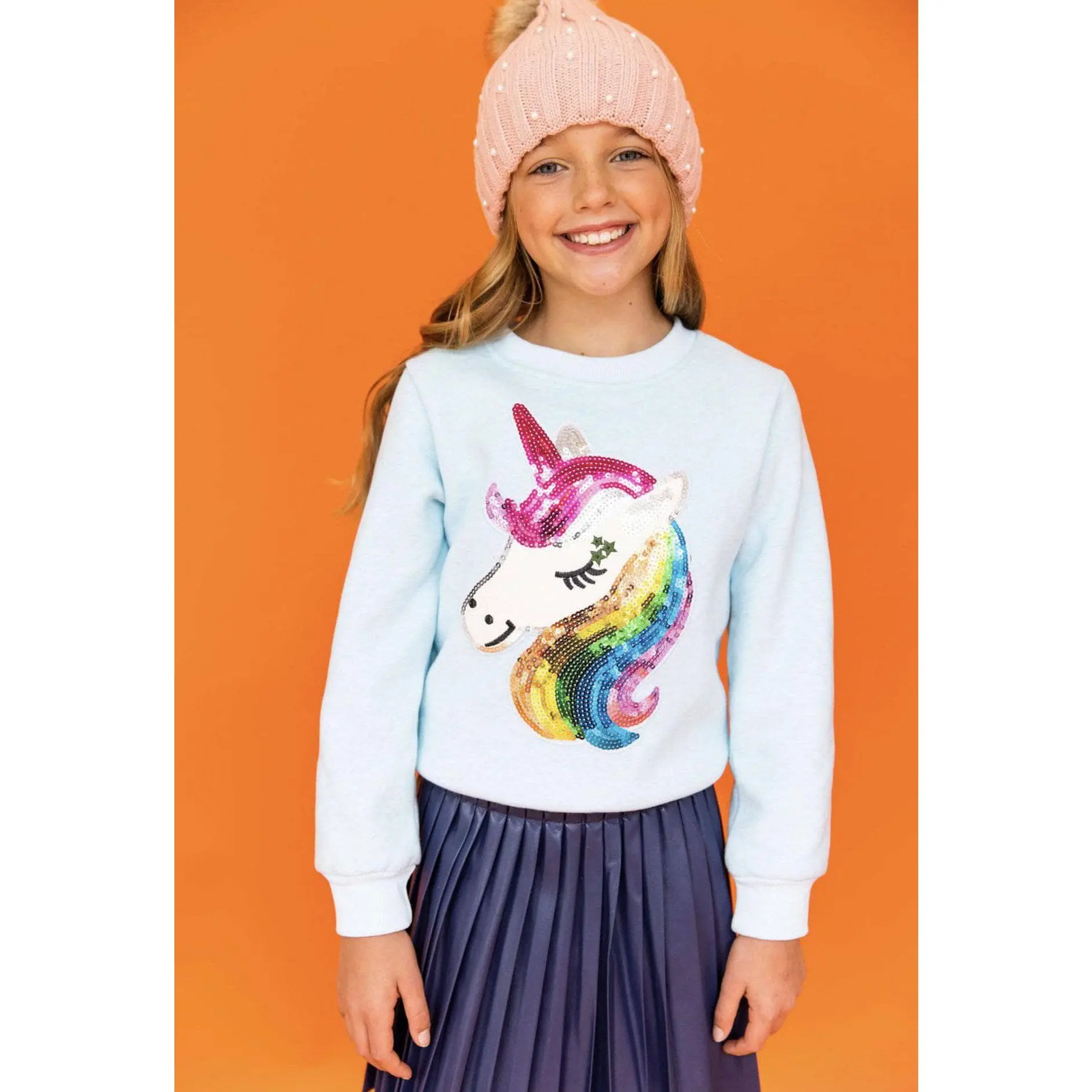 Sky Blue Rainbow Unicorn Sweatshirt