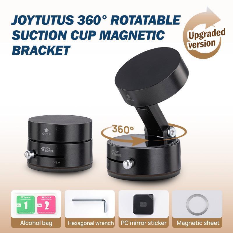 JOYTUTUS 360° Rotatable Vacuum Suction Car Phone Holder Universal for Apple & Android with Powerful Suction GPS Navigation Hands-Free Calls Compact Design