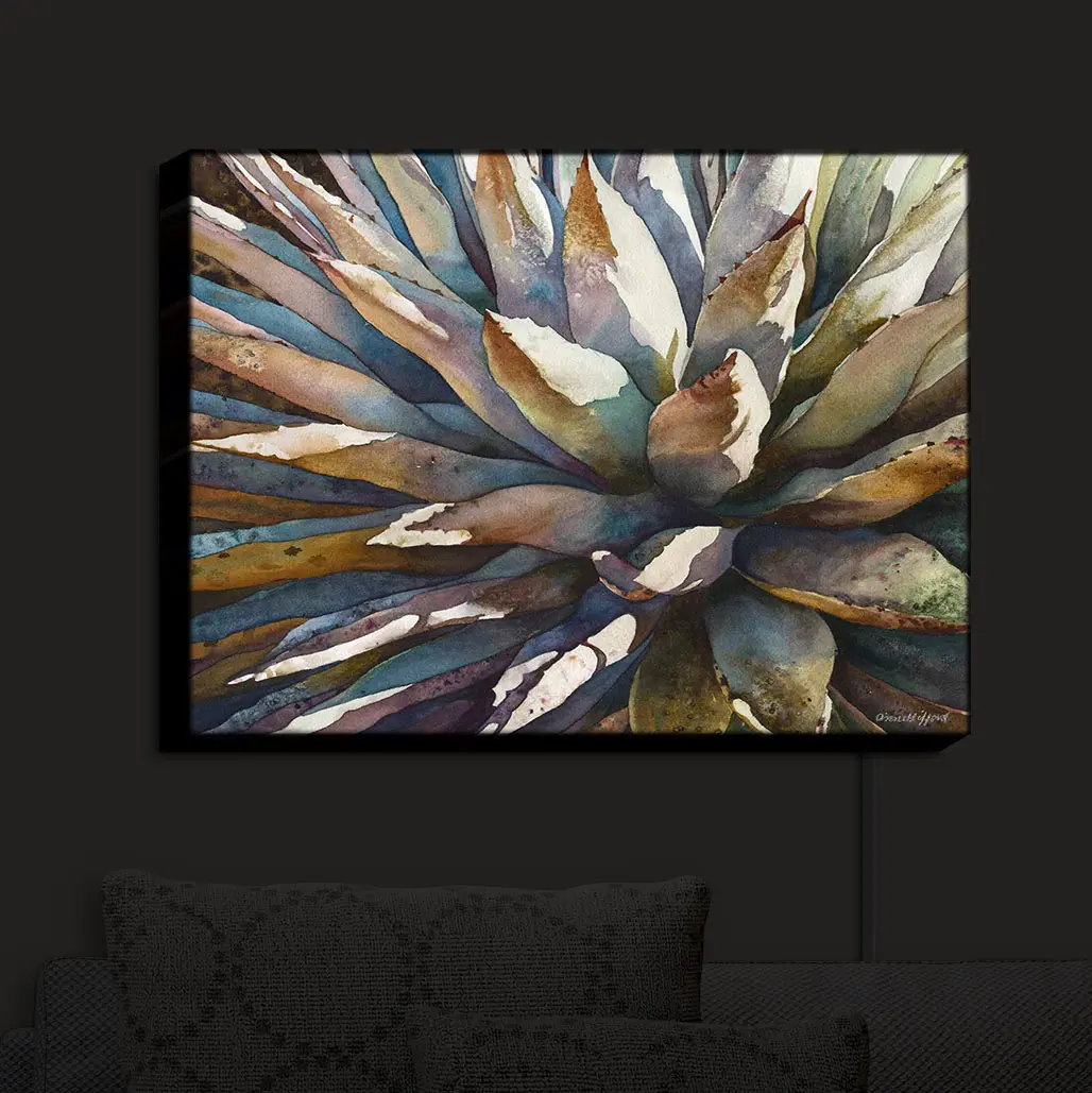 Illuminated Wall Art, Hand Made by DiaNoche Designs |  Anne Gifford - Sunstruck Yucca Plant