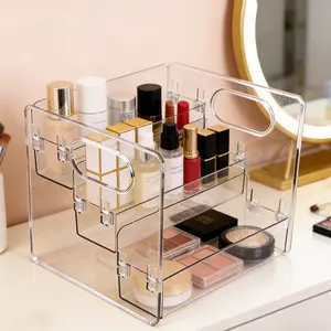Elegant Minimalist Storage Rack, Bathroom Sink Skincare Organizer, Stylish Display Stand for Cosmetics & Accessories