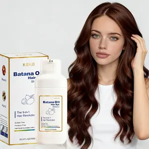 Chestnut Brown Hair Dye Dark Brown Hair Dye Shampoo, Semi-Permanent Gray Coverage for Men & Women, Natural Hair Coloring Kit, Quick & Gentle Application