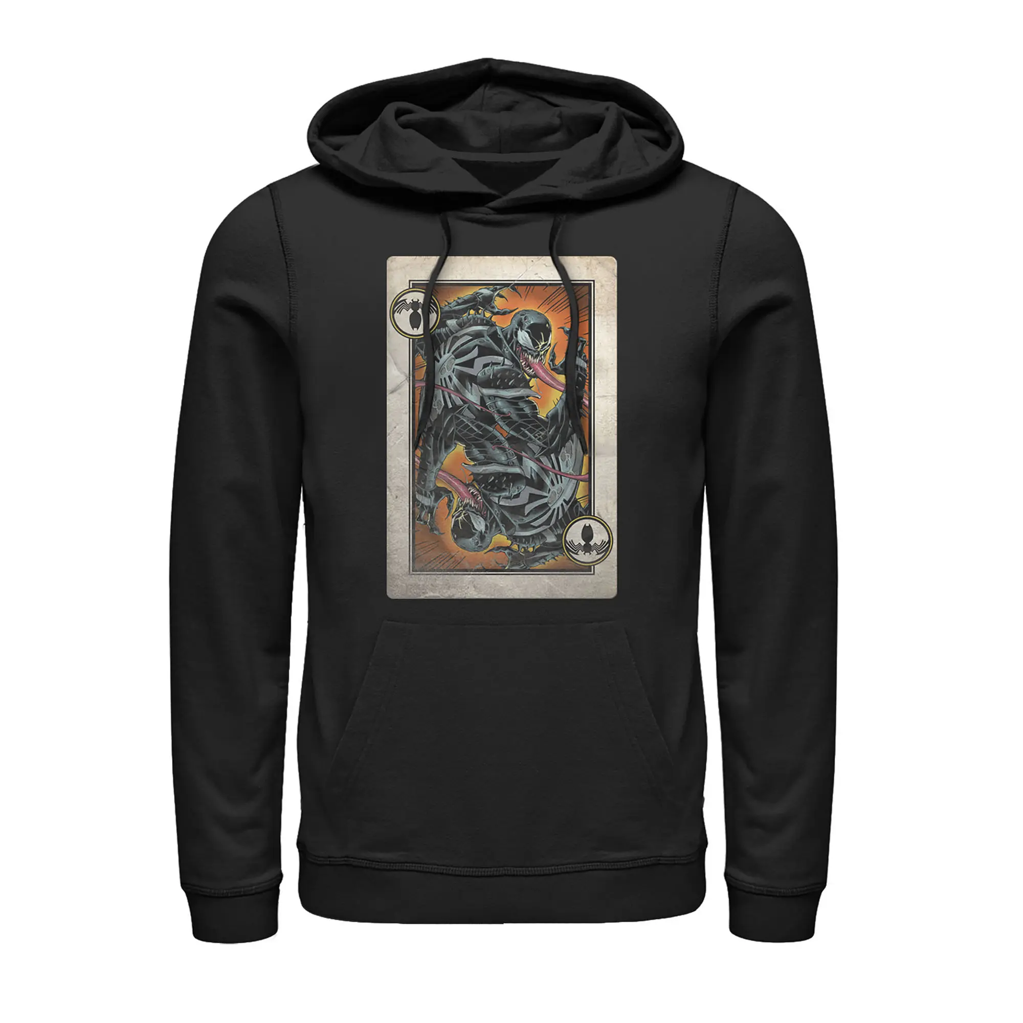 Men's Marvel Venom Playing Card Pull Over Hoodie
